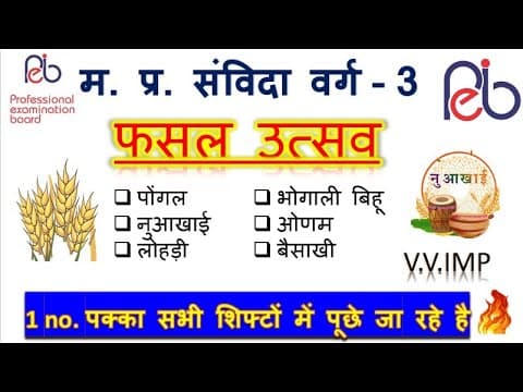  भारत के प्रमुख फसल उत्सव