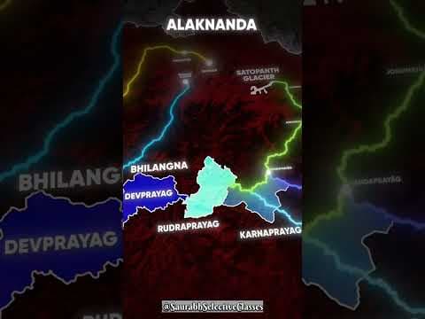 Rivers Of Uttarakhand, Geography Of Uttarakhand #saurabhselectiveclasses #geography #trendingvideo